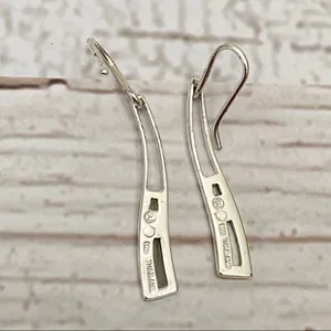 925 Mother of Pearl Inlay Dainty Earrings thumbnail 6