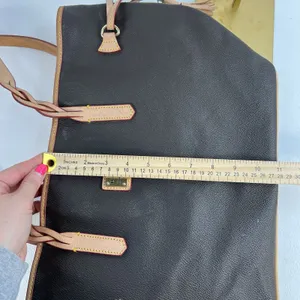 Dooney & Bourke Florentine Bailey Tote Bag Black Pebbled Leather Tassel Classic thumbnail 14
