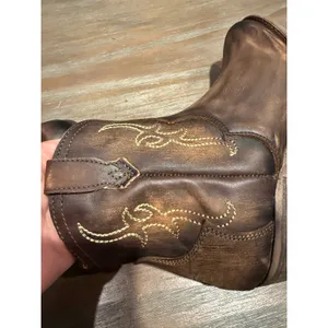 Circle G Tobacco Embroidered Western Ankle Booties Round Toe New 7 Boho‎ thumbnail 15