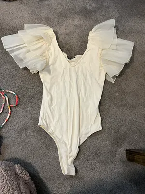 These Three Boutique FORE Cream Bodysuit thumbnail 1