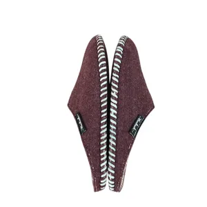 WOOLRICH Fleece-Lined Felt Slippers W's 9 Maroon Lightweight Indoor Cottagecoree thumbnail 4