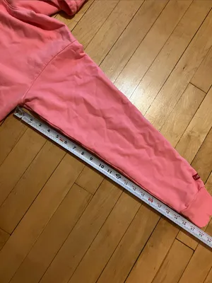 The Standard Label Pink Privacy Please Red Statement Hoodie Sweatshirt Size XS thumbnail 9