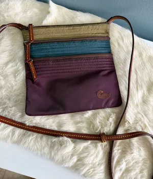 Dooney and Bourke Vintage 2000’s North South Triple Zip Crossbody Bag thumbnail 1