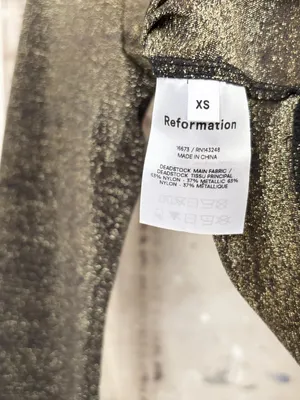 Reformation Jupiter Metallic Crop Top thumbnail 7