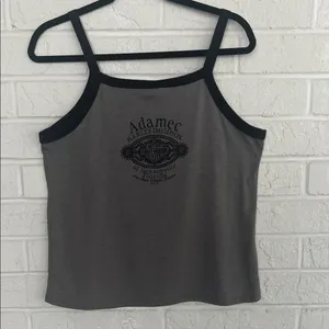 Harley-Davidson Gray Tank Top with Black Straps Size Large thumbnail 5