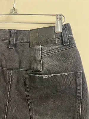 One x One Teaspoon Black Anchor Bandits Denim Shorts Size 24 thumbnail 6