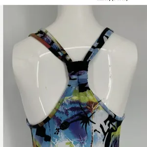 Derek Heart High Low‎ Dress Medium Tropical Floral Racerback Sleeveless Summer thumbnail 8