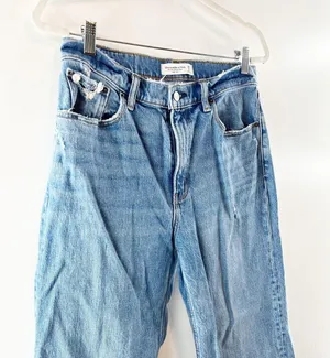 Abercrombie The 90's Relaxed Straight Leg Jeans High Rise Blue 6 / 28 thumbnail 7