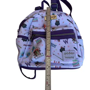 Loungefly Harry Potter Weasleys Wizard Wheezes Mini Backpack Purple Rare 11x10” thumbnail 11