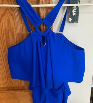 Stylish BMJL Women's Royal Blue One Piece Swimsuit thumbnail 1