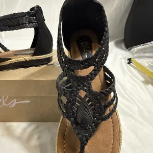 Rebel Sugar Black Sandals Womens 7M thumbnail 2