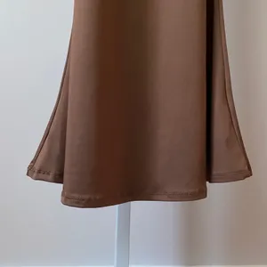 Brown M‎ Maxi Slip Dress Spaghetti Strap Bodycon Minimalist Neutral Classic thumbnail 3