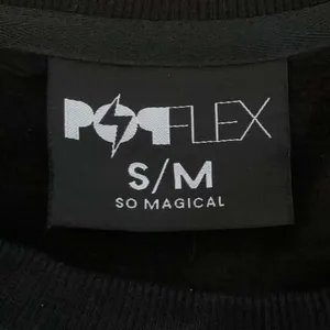 POPFLEX Cloud Crewneck Sweatshirt S/M Black Hidden Pockets Athleisure Cozy thumbnail 2