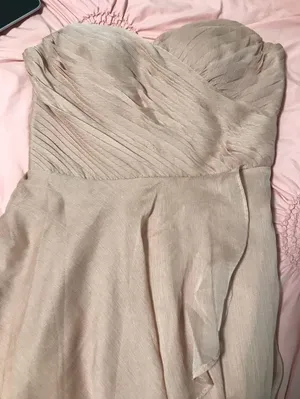 ASOS NWT DESIGN Bridesmaid bandeau midi dress with soft layered skirt thumbnail 6