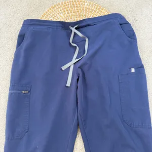 Figs Women’s High Waisted Yola Skinny Scrub Pants Pull On in Navy L thumbnail 3
