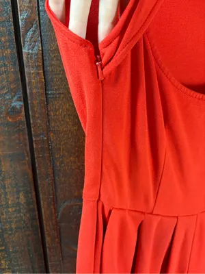hutch Made in NYC Red Sleeveless Bow-Back Fit & Flare Dress XS thumbnail 5