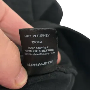 Alphalete Revival Moto‎ Leggings Seamless Knit Stretch Gray Black Size Small thumbnail 11