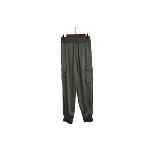 Joe's Jeans Satin Green Cargo Pants Relaxed Utility Drawstring Joggers Medium thumbnail 2