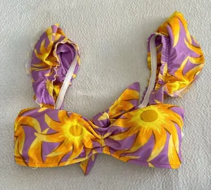 Farm Rio Sunny Side Bandeau Bikini Top, Size Small, $120 thumbnail 1