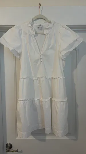 Crown and Ivy Dress White thumbnail 1