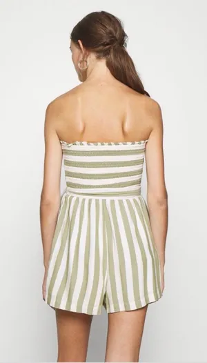 American Eagle Outfitters Smocked Tube Romper thumbnail 3