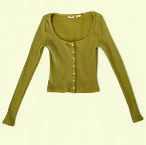 Levi's Green BRITT LONG SLEEVE SNAP FRONT LONG SLEEVE TOP - Size XS thumbnail 1