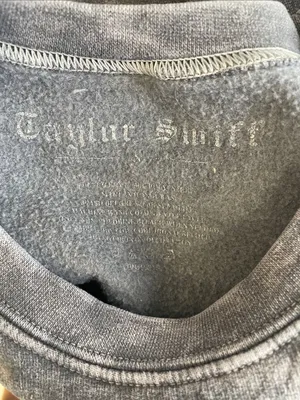 Taylor Swift Gray Acid-Wash Reputation Graphic Sweatshirt thumbnail 4