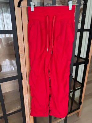Lululemon Dance Studio Mid-Rise Pants joggers Hot Heat short petite drawstring thumbnail 2