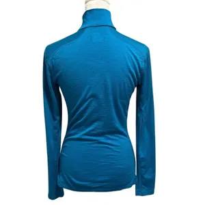 Icebreaker Womens Size S Bodyfit Merino 200 Wool 1/4 Zip Pullover Turquoise Blue thumbnail 3