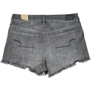 American Eagle‎ Vintage Hi-Rise Festival Shorts Grey Studded Denim Size 14 NWT thumbnail 2