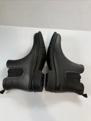 Madewell Black Chelsea Rain Ankle Boots - Women thumbnail 7