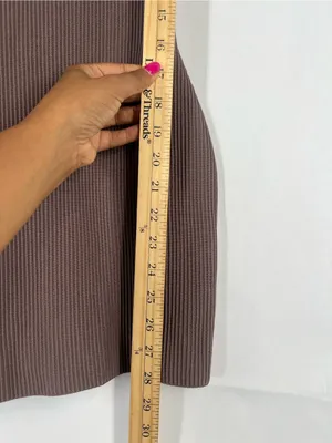 Babaton Ribbed Cami Mini Dress in Brown thumbnail 10