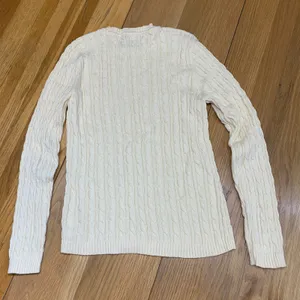 Karen Scott Womens Cream Cable Knit Long Sleeve Crew Neck Sweater Size Medium‎ thumbnail 5