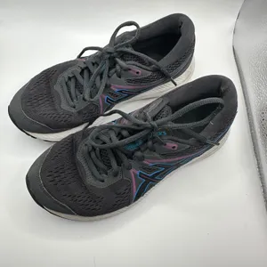 ASICS Gel Contend 7 Running Shoes Women's Size 8 Black‎ Pink Blue Athletic thumbnail 2