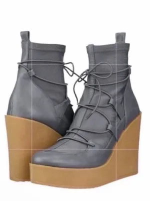 Steve Madden Gray Ankle Sock Bootie size 8M thumbnail 2