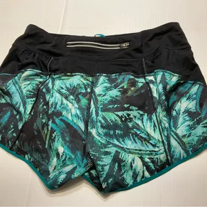 Athleta Women Sz S Track This Run Nepali Teal Green Black 3” Athletic Shorts thumbnail 6