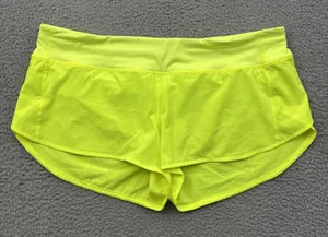 Lululemon Speed Up Shorts Low Rise 2.5" Highlight Yellow Athletic Women's 14 thumbnail 1