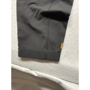 Lucy Women’s Black Leggings Side Zipper Size S 25” Inseam Cuffed Bottom Hem thumbnail 4