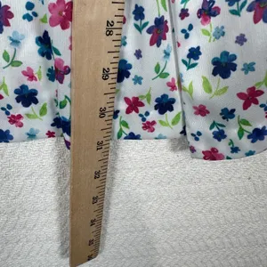 Vintage 1X Joro Womens Blouse Hawaiian MuuMuu Peasant Top Short Sleeve Floral‎ thumbnail 5
