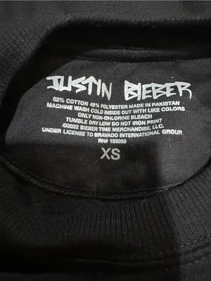 Justin Bieber “Anyone” Official Merchandise Crewneck Sweatshirt – Size XS thumbnail 11