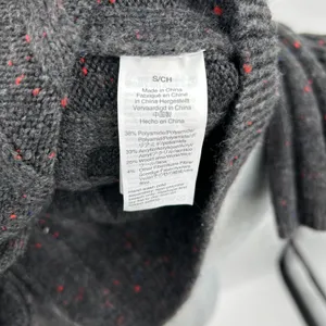 Madewell Donegal Rolled Mock Neck Ribbed Sweater Dress AF500 - Donegal Coal thumbnail 8
