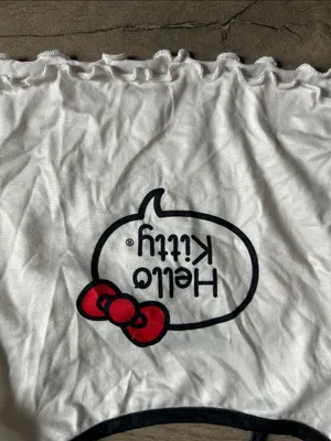 Hello Kitty White Tank Top with Black Trim and Red Bow thumbnail 3