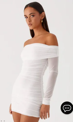 Peppermayo White Mesh Mini Dress thumbnail 3