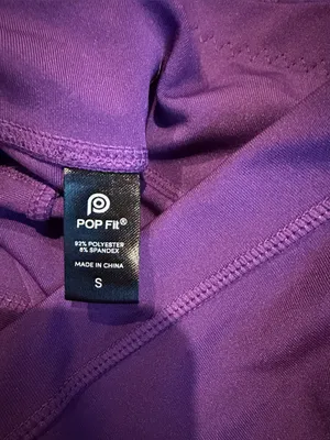 POP FIT cropped purple leggings thumbnail 4