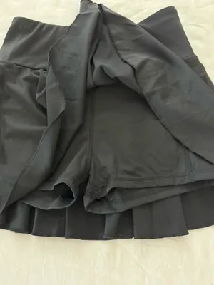 Black pleated tennis skirt thumbnail 4
