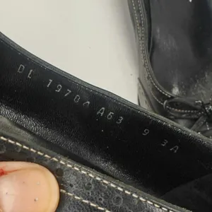 Vintage Black Salvatore Ferragamo cap toe pumps sz 9 Narrow thumbnail 7