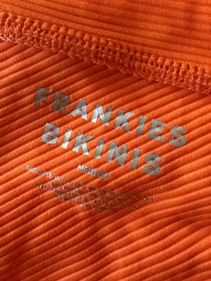 🧡Frankie’s Bikinis Orange Ribbed Bikini Set Two Piece🧡 ~medium thumbnail 10