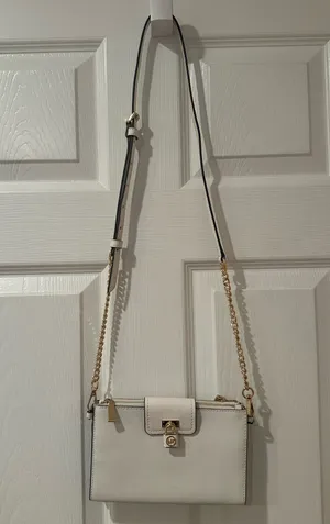 Michael Kors White Crossbody Purse thumbnail 1