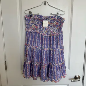 NEW Altar’d State Floral Corset Mini Dress Size Large NWT thumbnail 2