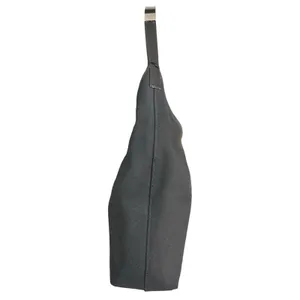 GUCCI Vintage Tom Ford Era Black Canvas Metal Handle Hobo Bag Excellent Cond Y2K thumbnail 4